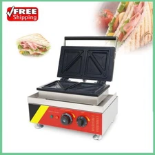 Sandwich Machine Commercial Triangle Shape Waffles Make Snack Kitchen Appliance