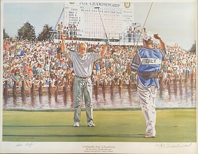 PGA CHAMP John Daly ''Cinderella Story ''  By Donald Voorhees Lmt Edition - Signed