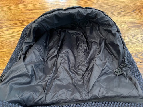 Zac Posen Parka SZ S Down Blue Textured Full Zip Hooded Lined Winter Jacket - Picture 6 of 14
