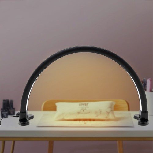 Schwarz LED-Halbmond-Licht mit einstellbarer Helligkeit Nail Schreibtischlampe - Bild 4 von 24