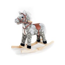 Happy Trails Rocking Haley Horse Ride On Grey/White Gray Pony