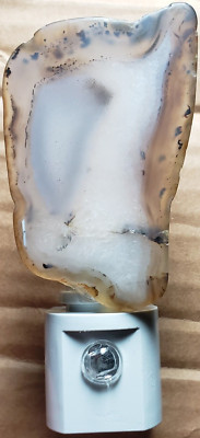 Agate Slice Night light w/ Daytime Sensor 3.5''x1.5''x2''