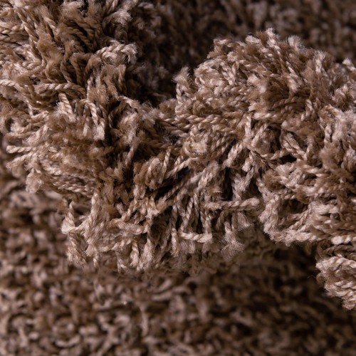 Unique Loom Solid Shag Collection Area Rug (2' 7" x 10' Runner, Sandy Brown) - Picture 7 of 12