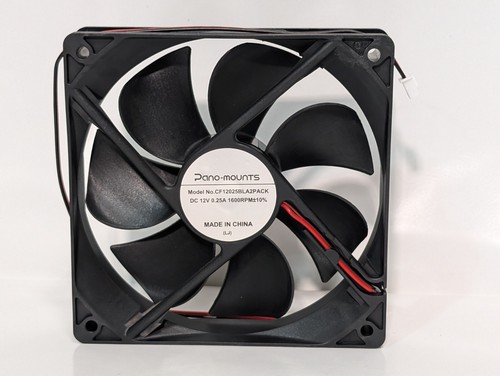 Pano-mounts CF12025BLA2PACK fan, 12VDC, 0.25A, 1600RPM+/-10 percent, as shown - Picture 4 of 13