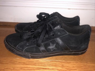 converse one star pro suede black