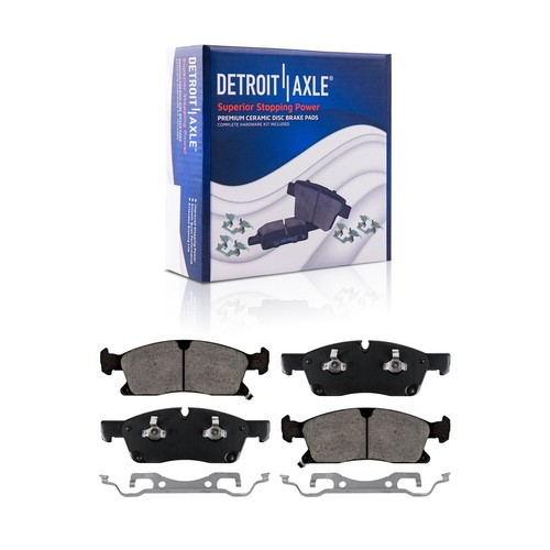 Front & Rear Drilled Rotors Brake Pads Kit for Dodge Durango Jeep Grand Cherokee - Picture 9 of 12