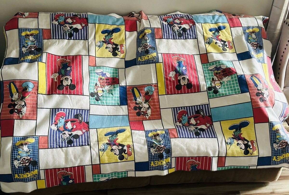Vintage Disney Cool Mickey Mouse Blanket 87” x 59” Chatham acrylic 