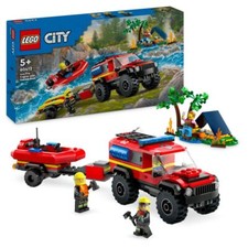 LEGO 60412 Feuerwehrgeländewagen mit Rettungsboot