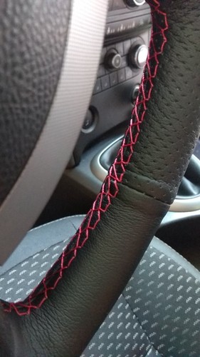 Steering Wheel Cover For Nissan Qashqai J10 X-TRAIL NV200 2008-12 Stitched Sewin - Picture 6 of 12