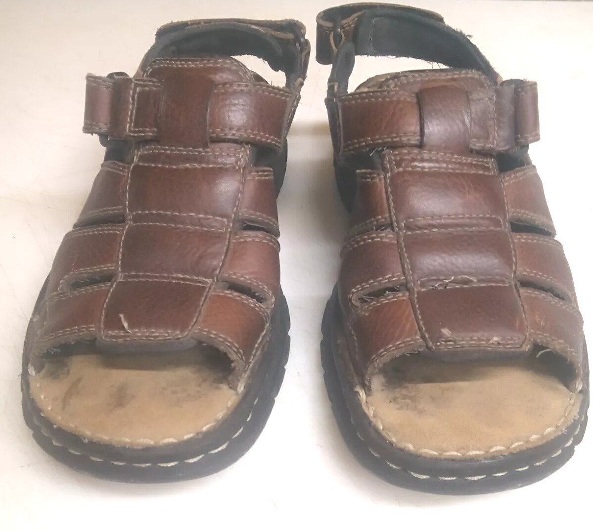 Skechers Sandals Mens Size 9 Red Brown 60395 F-50 | eBay display picture 1