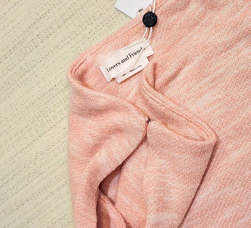 NEW Lovers & Friends Pink Knit Bodycon Mini Skirt Zip Size Xxs 2xs - Picture 4 of 5