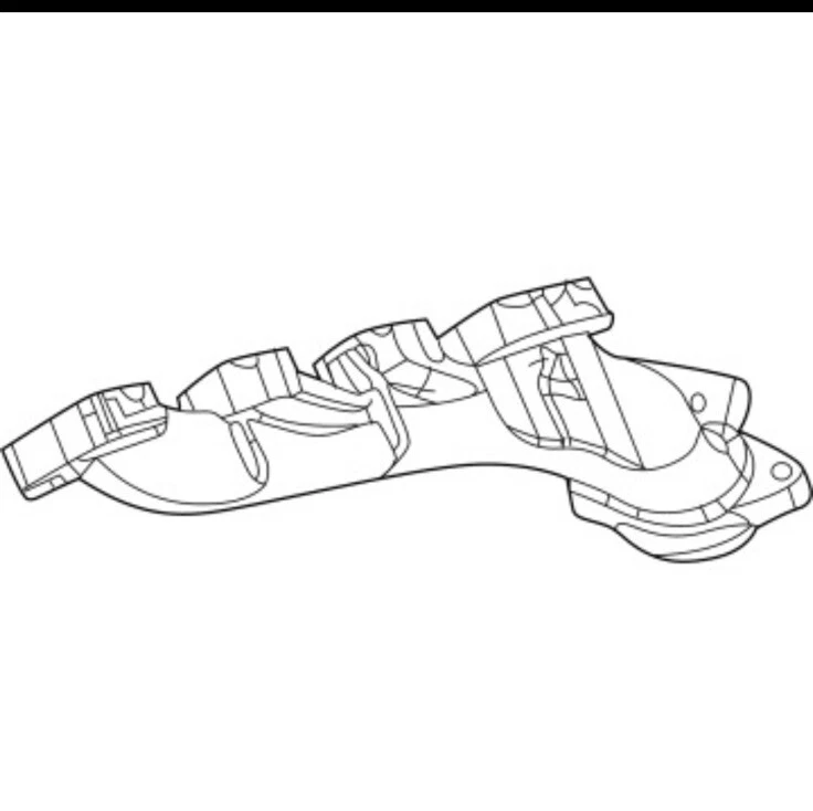 Colector de escape original Mopar 53011189AE LADO IZQUIERDO 6,4 L Foto 3 de 3