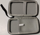 Hard Shell Travel Case Protective Black Cell Phone Ear Buds Electronics Zip New
