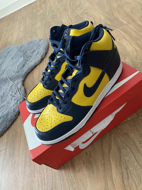Nike Dunk High SP Mens 9 DS Michigan 2020 Maize Blue Cz8149 700 for sale online | eBay