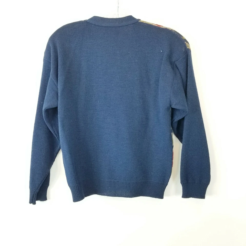 Cárdigan Pendleton Talla Pequeña Lana Botón Frontal Floral Foto 2 de 4