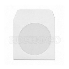 1000 Paper CD DVD R Disc Sleeve w/ Window Flap Envelope