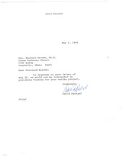 David Packard Signed Letter 1988 / Autographed Co-Founder Hewlett-Packard