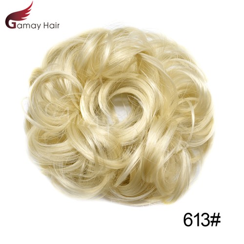 US Curly Messy Rose Bun Hair Piece Updo Scrunchie Ponytail Natural As Human Hair - Picture 29 of 45