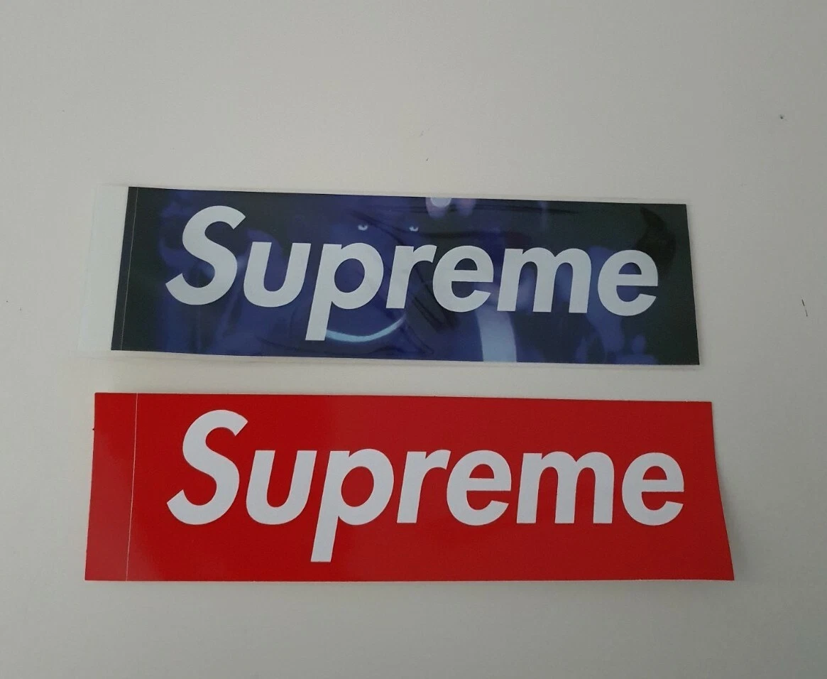 1X FW21 SUPREME America Eats Its Young Box Logo Sticker DMX NAS Blu