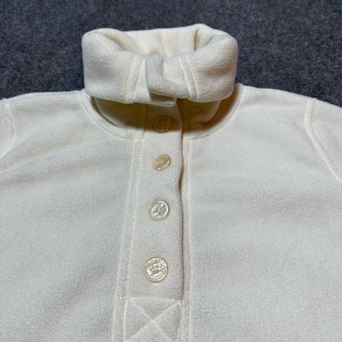 American Living Sweatshirt Womens Medium Beige Polyester Button Collared Casual - Picture 7 of 11