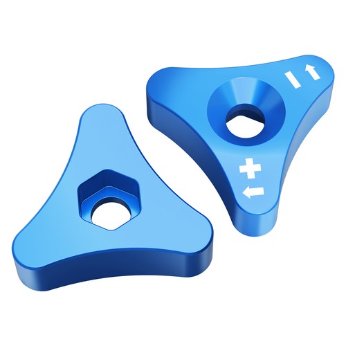 CNC Front Fork Knob Adjuster 48mm For Husqvarna 125-501 TE TC FC Blue 2014-2016 - Picture 8 of 8