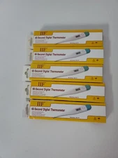 LOT OF 5 IIF 60-SECOND DIGITAL THERMOMETER