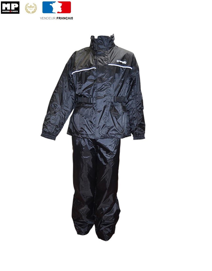 Combinaison de pluie moto en tissu technique étanche et haute résistance