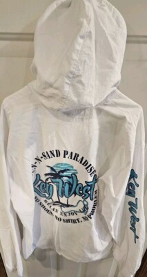   KEY WEST Sun-n-Sand No Shoes Shirt Light Weight Cottonseed Jacket Lg (15)