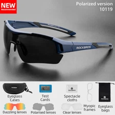 ROCKBROS 3 Lens Polarized Cycling Sunglasses UV400 Bike Glasses Sports Eyewear