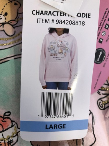 Hello Kitty Hoodie , With Long Sleeves And Hoodie - Picture 5 of 5