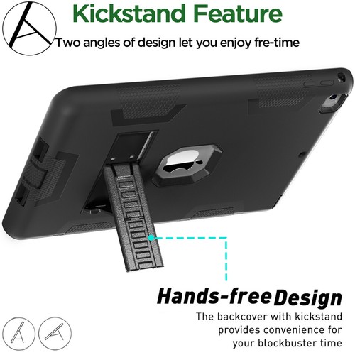 For iPad 9th/8th/7th/6th/5th Gen Case Heavy Duty Shockproof Stand Hybrid Cover - Picture 11 of 39