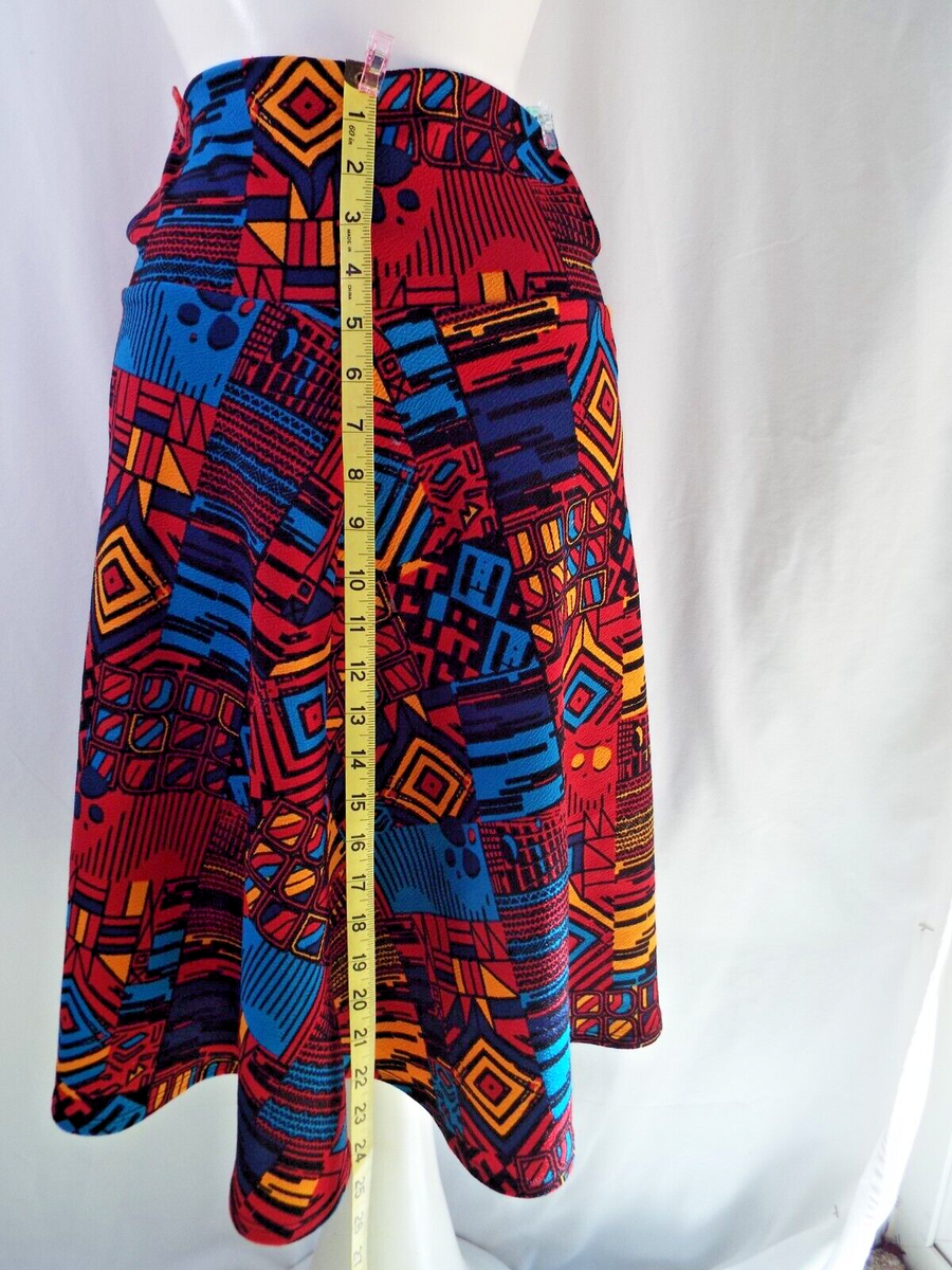 LuLaRoe Skirt Small Geometric Aztec African Print Stretch