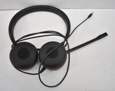 Jabra Evolve 30 II MS Stereo Wired Headset Music Headphones Over Ear Placement
