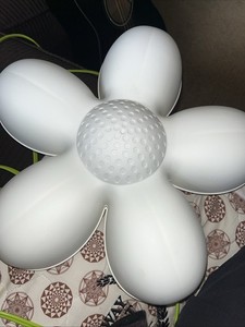 IKEA White Flower Plastic Wall Lamp