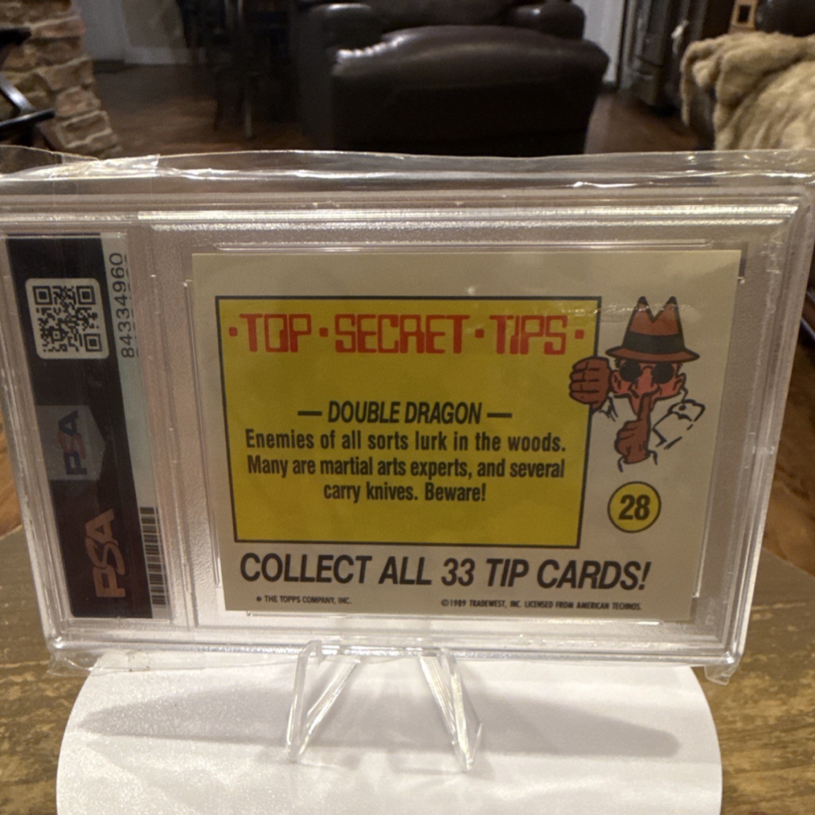 Topps 1989 Punch-Out!! Double Dragon Autographed Manny Pacquiao PSA/DNA #28 view 6