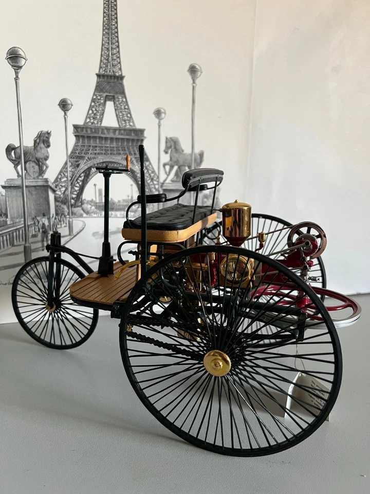 Franklin Mint Benz Patent Motorwagen 1886  inkl. OVP 1:8 sehr selten - Bild 4 von 4