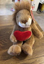 2001 RUSS for Target Corporation Plush Valentine LION LNWT 6" Seated