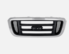 Grille For 2004-2005 Ford Ranger Chrome Shell w/ Black Insert Plastic