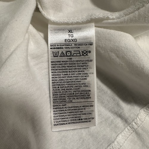 GAP Original Crew Neck Graphic Tee T-shirt Cowboy Short Sleeve Men’s Size XL NEW - Picture 5 of 5