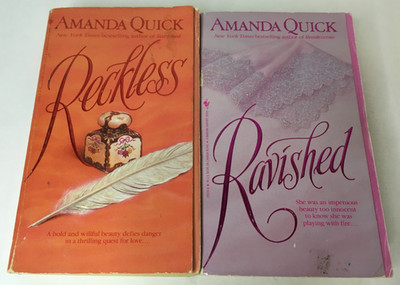 Lot of 2 Reckless & Ravished by Amanda Quick Paperback Book With Stepback