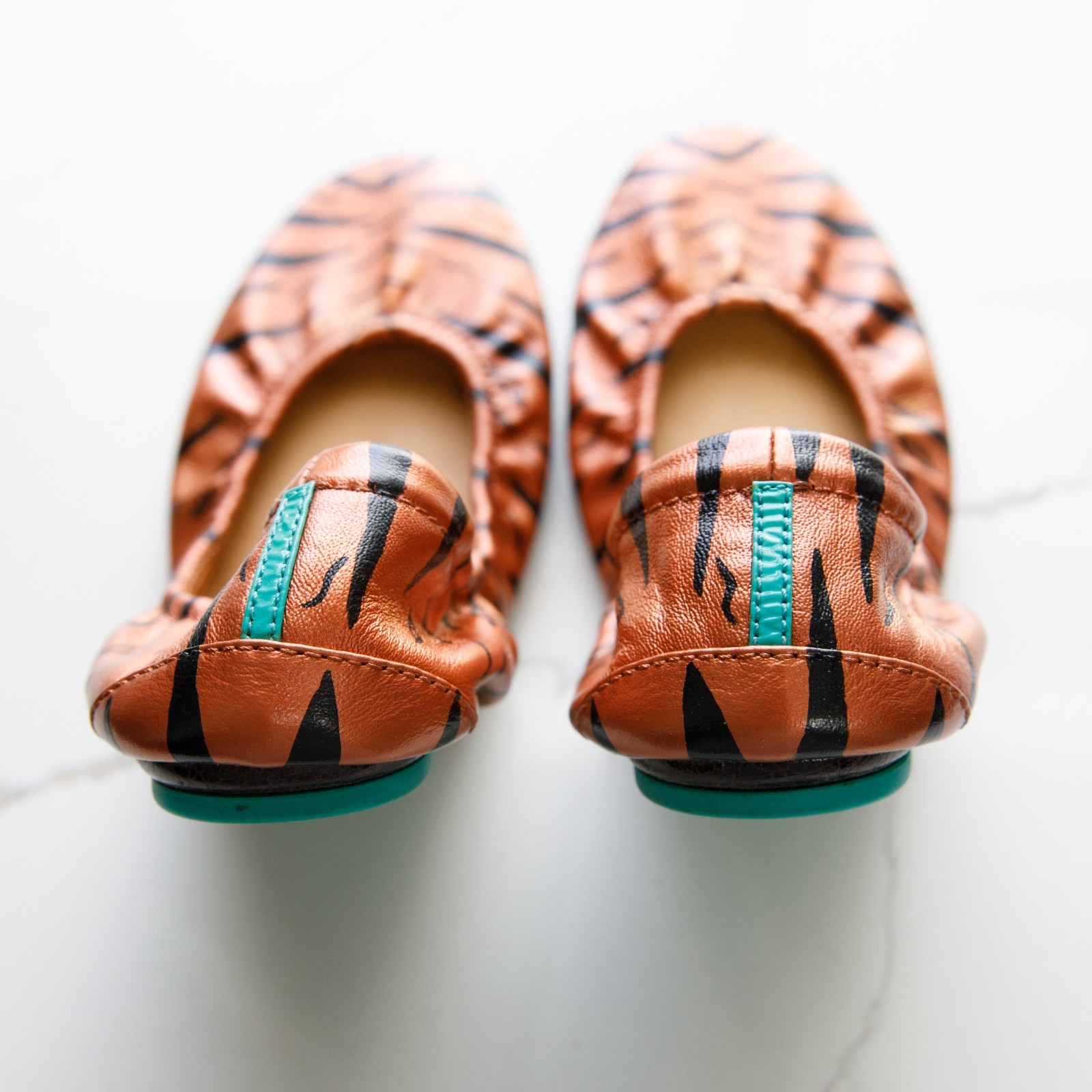 Size 8 Custom Hand-painted "Tiger Stripe" Tieks image 5