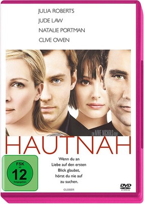 Hautnah Closer DVD Liebesfilm Julia Roberts Jude Law Natalie Portman