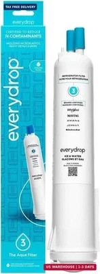 everydrop by Whirlpool Ice and Water Refrigerator Filter 3, EDR3RXD1, Single-Pac