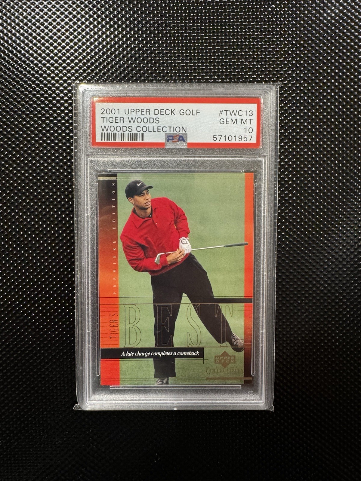2001 Upper Deck - Tiger Woods Career Tiger Woods #TWC13 PSA 10!!! view 1