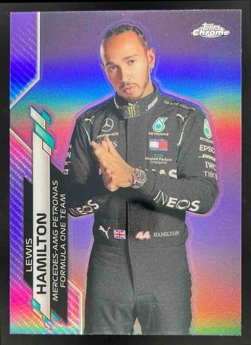 2020 Topps Chrome Formula 1 Lewis Hamilton Purple Refractor /399 #1