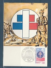 carte  1er jour association des  Francais libres  De Gaulle  75 Paris    1976