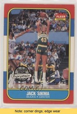 1986-87 Fleer Jack Sikma #102 HOF READ ke3