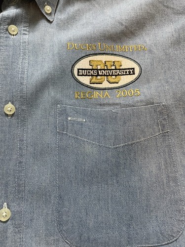 Vintage ducks unlimited duck university Regina 2005 Button Up Shirt XL - Picture 2 of 9