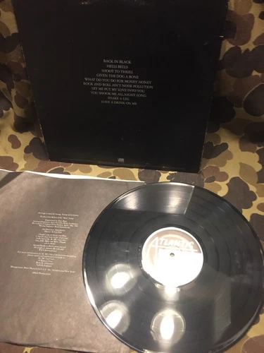 AC/DC LP BACK IN BLACK 1980 ATLANTIC  Mint Vinyl Robert Ludwig FIRST PRESS