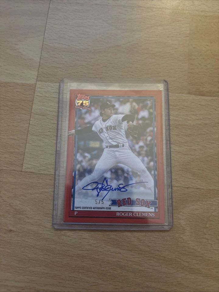 Roger Clemens Topps 75 On Card Auto 5/5 - Bild 1 von 2